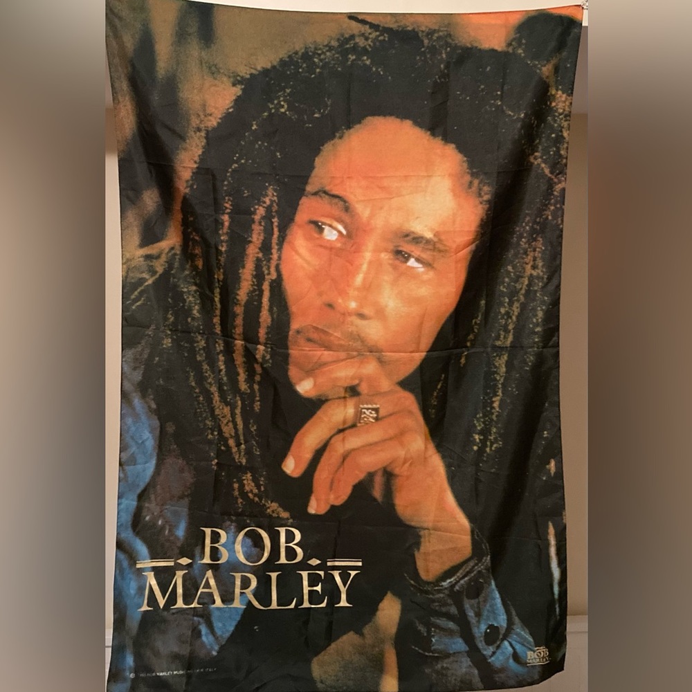 Vintage Bob Marley 1993 Reggae Tour Live Music Promo Graphic Wall Art
